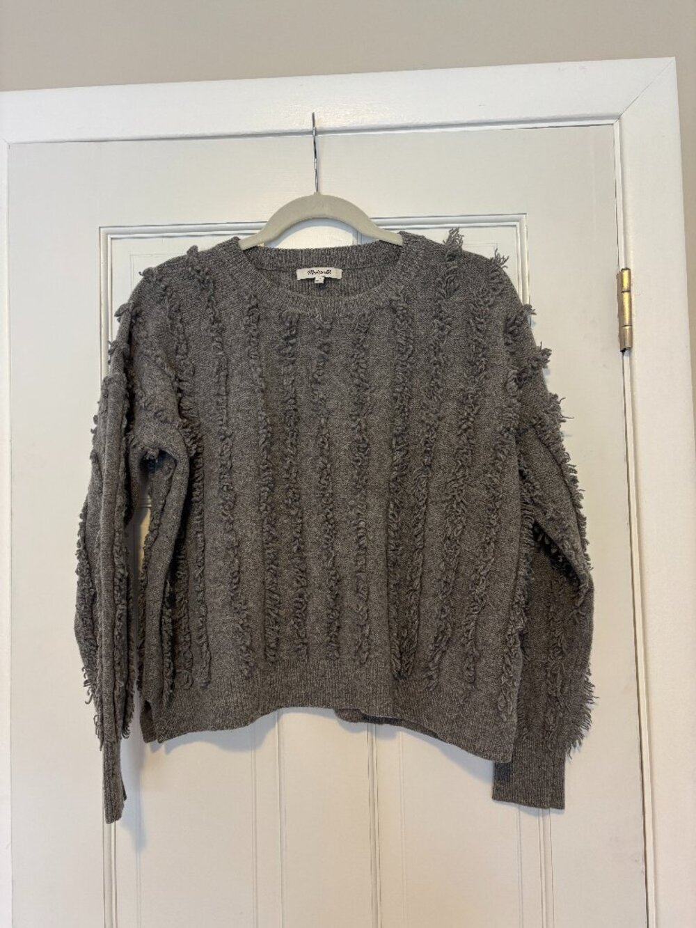 Madewell | Fringe-Stripe Pullover Sweater